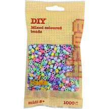 Bolsa de 1000 cuentas de plástico Midi mezclar pasteles HAMA-207-50 Hama 1