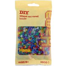 Bolsa de 1000 cuentas de plástico Midi lentejuelas HAMA-207-54 Hama 1