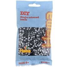 Bolsa de 1000 cuentas de plástico Midi color plata HAMA-207-62 Hama 1