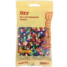 Bolsa de 1000 cuentas de plástico Midi mezcla base 22 colores HAMA-207-67 Hama 1