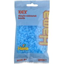 Bolsa de 1000 cuentas de plástico Midi azul transparente HAMA-207-73 Hama 1