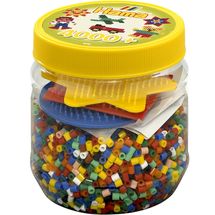 Bote amarillo de 4000 cuentas de plástico Midi HAMA-2052 Hama 1