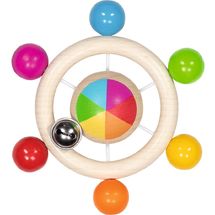 Sonajero peonza con cuentas arcoíris GK65366 Goki 1