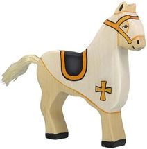 Figura Caballo del Caballero Blanco HZ-80251 Holztiger 1