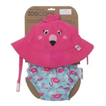 Camisa y gorro de flamenco rosa (6-12M) ZOO-122-010-017 Zoocchini 1