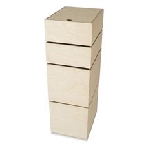 Caja de juguetes de carrusel - 4 cajas TOYCAR4BOX In2wood 1