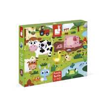 Puzle táctil Los animales de la granja J02772 Janod 1