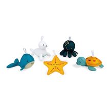 5 esponjas de baño Petits Barboteurs J04728 Janod 1