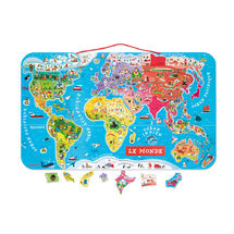 Puzzle magnético del mapa del mundo J05500 Janod 1