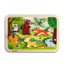 Puzzle 3D de animales del bosque J07023-3281 Janod 1