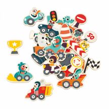 Imanes de coches de carreras 24 piezas J09641 Janod 1