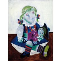 Maya con una muñeca de Picasso K91-12 Puzzle Michèle Wilson 1