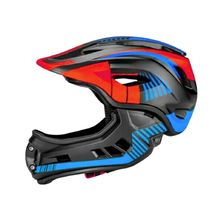 Casco integral negro rojo azul M KMHFF08M Kiddimoto 1