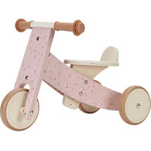Triciclo de madera rosa LD7123 Little Dutch 1