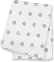 Pañal de muselina - Pois gris LLJ-121-000-018 Lulujo 1