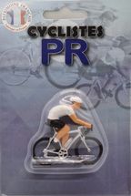 Figurita ciclista M Maillot blanco mejor corredor joven FR-M17 Fonderie Roger 1