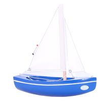 Barco Sloop azul 21cm TI-N202-SLOOP-BLEU Maison Tirot 1