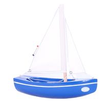 Barco azul 21cm TI-N202-SLOOP-BLEU Maison Tirot 1