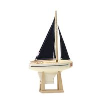 Velero Le Beajour con vela azul 30cm TI-N700-BEAJOUR-VOILE-BLEUE-30 Maison Tirot 1