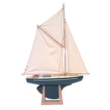 Velero Saint Germain II verde 40cm TI-ST-GERMAIN-VERT-ANGLAIS-40 Maison Tirot 1
