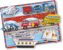 Rompecabezas de vehículos a piezas grandes MD-13725 Melissa & Doug 1