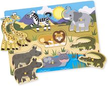 Puzzle con forma de sabana 7 piezas MD-19054 Melissa & Doug 1