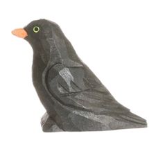 Figura Mirlo en madera WU-41014 Wudimals 1