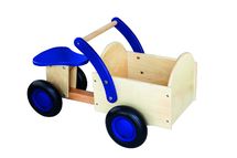 Correpasillos de madera natural y azul 66,5 x 36 x 38 cm NCT-11403 New Classic Toys 1