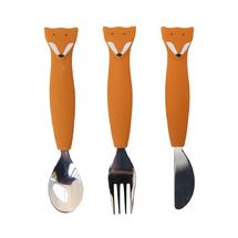 Cubiertos de 3 piezas en silicona Mr Fox TX-96-448 Trixie 1