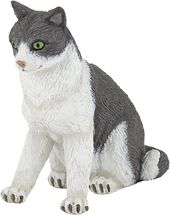 Figura de gato sentado PA54033-3969 Papo 1