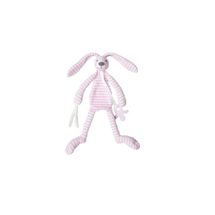 Doudou conejo rayas rosa y blanco 26 cm HH-130614 Happy Horse 1