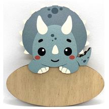 Placa de puerta personalizada Triceratops VI-PLP08 Vintiun 1