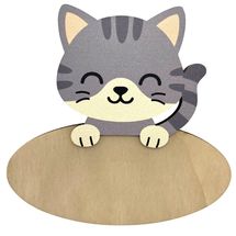 Placa de puerta personalizada Gato VI-PLP18 Vintiun 1