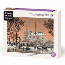Primera nevada en Notre Dame de Delacroix A1314-650 Puzzle Michèle Wilson 1
