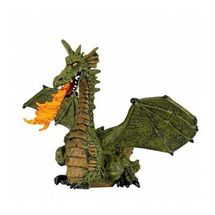 Figura de dragón alado verde con llama PA39025-2855 Papo 1