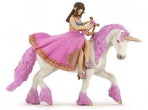 Figura princesa con lira en su caballo. PA39057-3650 Papo 1