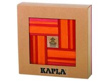 Caja de 40 cartones rojos y naranjas con libro de arte KARLRP22-4356 Kapla 1