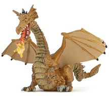 Figura de dragón dorado con llama PA39095-4786 Papo 1