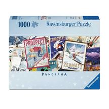 Puzzle Carteles de esquí vintage 1000 piezas RAV12001389 Ravensburger 1