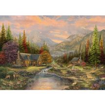 Puzzle de madera El arroyo de montaña 1000 pzs S-59799 Schmidt Spiele 1