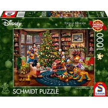 Puzzle Mickey y Minnie decorando el árbol 1000 pzs S-58047 Schmidt Spiele 1