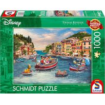 Puzzle Mickey y Minnie en Italia 1000 piezas S-58053 Schmidt Spiele 1