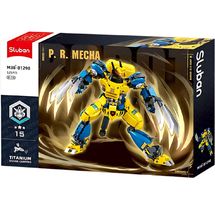 Robot Super PR Mecha amarillo azul SL-M38-B1298 Sluban 1