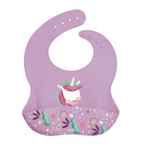 Babero de silicona Sparkly el unicornio SJ-SI0986 Sassi Junior 1
