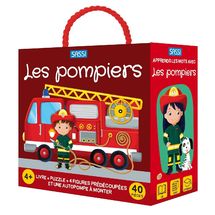 Libro y puzle Los bomberos SJ-304321 Sassi Junior 1