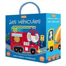 Libro y puzle Los vehículos SJ-305571 Sassi Junior 1