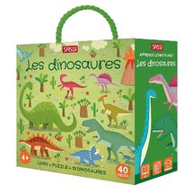 Libro y puzle Los dinosaurios SJ-307551 Sassi Junior 1