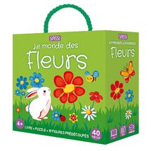 Libro y puzle Las flores SJ-313798 Sassi Junior 1