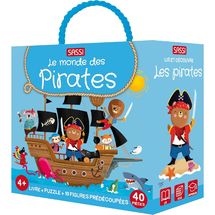 Libro y puzle Los piratas SJ-314733 Sassi Junior 1