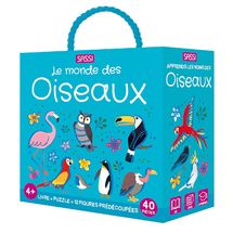Libro y puzle Las aves SJ-329331 Sassi Junior 1